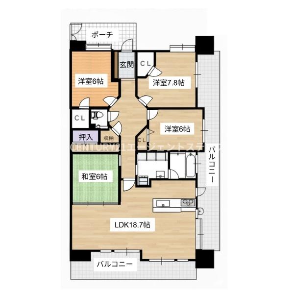 フローレンス橘公園グランドアーク(間取り)