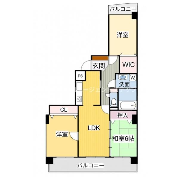 アービス城ヶ崎(間取り)
