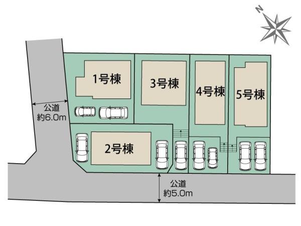 【新築】八王子市堀之内全５棟　５号棟