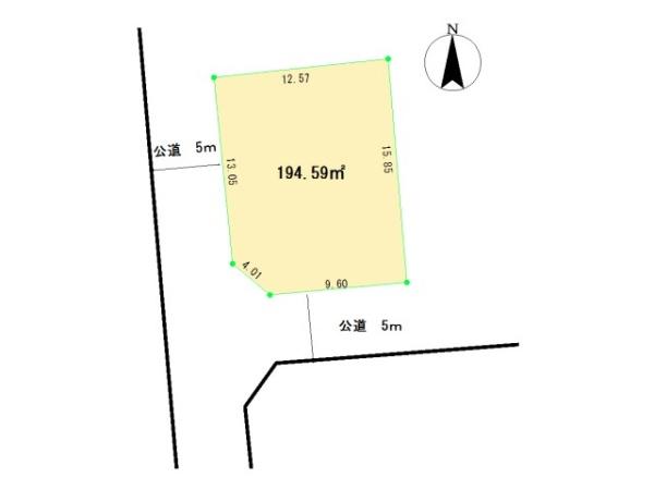 【売地】八王子市西寺方町建築条件なし