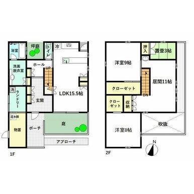 富山市上二杉の中古一戸建