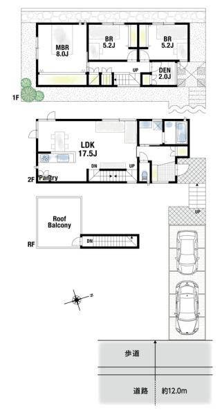 高槻市日吉台三番町　未入居戸建　２号地