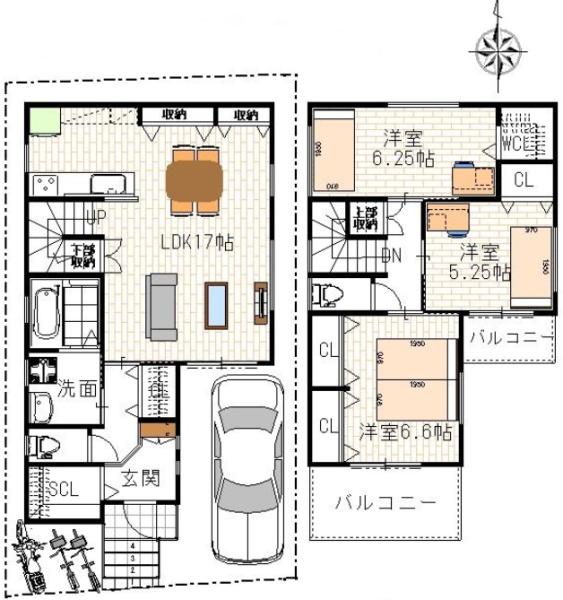 高槻市如是町　新築戸建　C号地