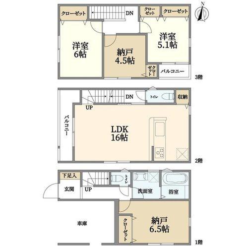 高槻市西町　新築戸建　1号棟