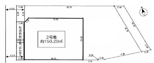 茨木市北春日丘2丁目　売り土地　2号地
