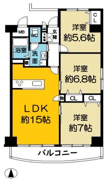 阪急南茨木ハイタウン美沢高層住宅Ｆ棟
