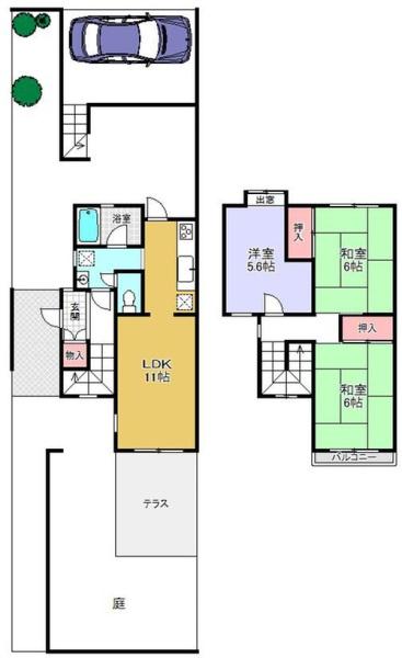 茨木市山手台３丁目の中古一戸建て