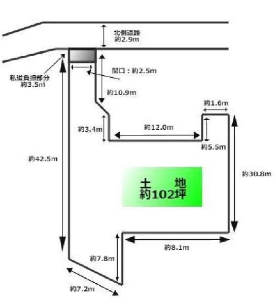 茨木市西河原1丁目　売り土地