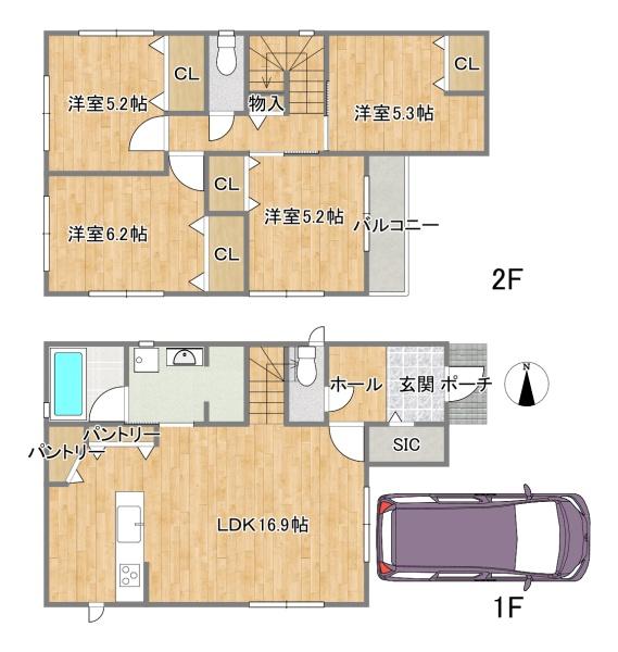茨木市沢良宜東町　建築条件付き売り土地　1号地