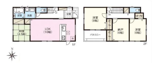 高槻市奈佐原元町　新築戸建　1号棟