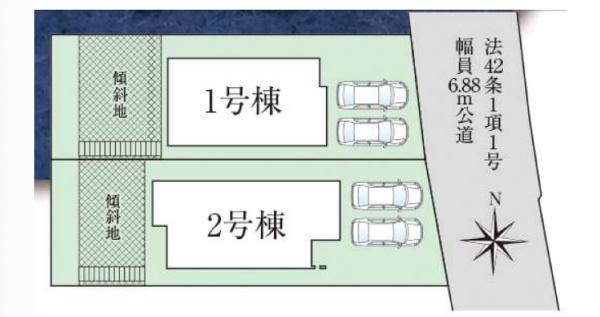 高槻市奈佐原元町　新築戸建　1号棟