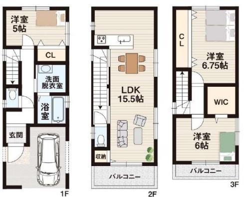 高槻市東天川3丁目　新築戸建