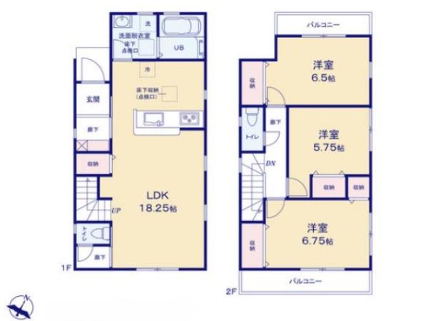 高槻市日吉台七番町　新築戸建　1号棟