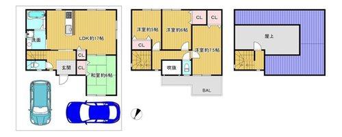 茨木市豊原町の中古一戸建て