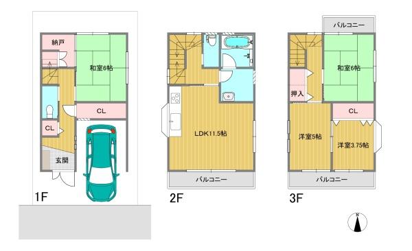 茨木市平田２丁目の中古一戸建て