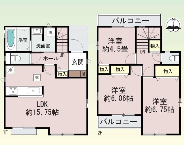 高槻市柱本新町　新築戸建　A号棟