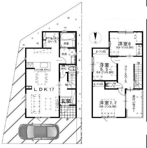 高槻市津之江北町　新築戸建　1号地