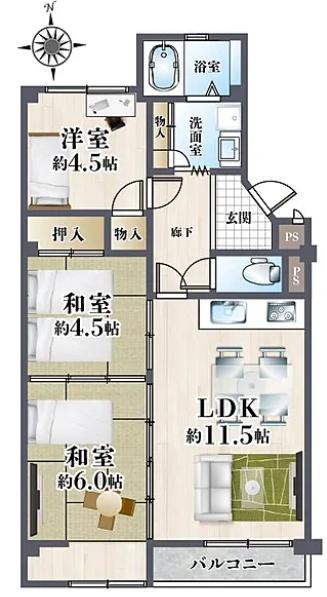 メゾン茨木主原1号棟