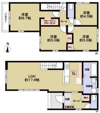 高槻市東五百住町2丁目　新築戸建　1号地