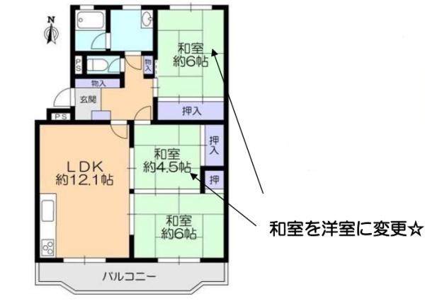ハイム富田北棟