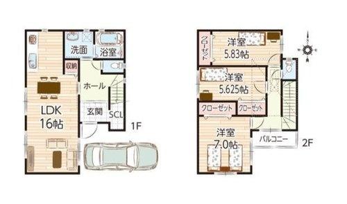 高槻市高西町　新築戸建　B号地