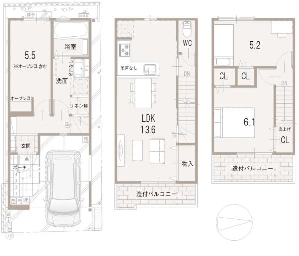 高槻市東五百住町2丁目　新築戸建