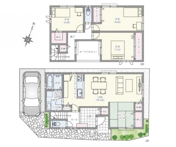 高槻市山手町1丁目　新築戸建　6号地