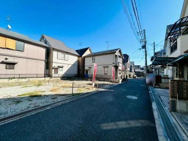 茨木市耳原3丁目の土地(前面道路含む現地写真)