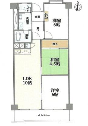 高槻ビューハイツ(間取り)