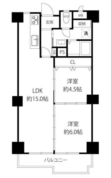 茨木グランドハイツ(間取り)