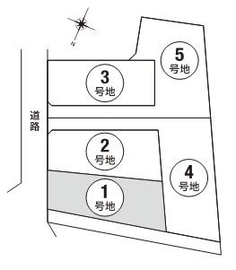 茨木市北春日丘1丁目の土地(間取り)