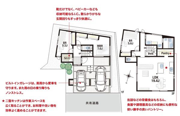 茨木市北春日丘1丁目新築戸建　建築条件付き売り土地　5号地