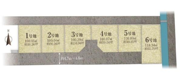 茨木市鮎川４丁目の土地