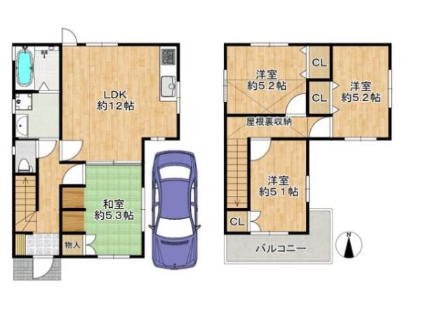 茨木市中河原町　中古戸建