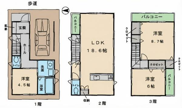 高槻市西冠2丁目 新築戸建