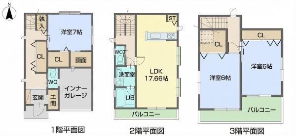 高槻市津之江町3丁目　新築戸建