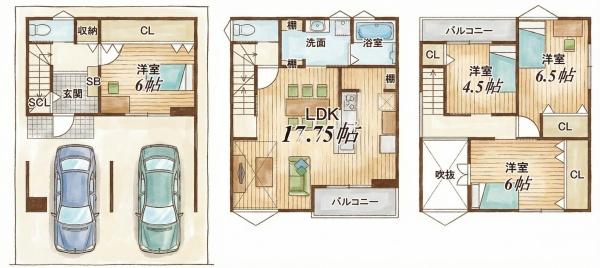 高槻市春日町　新築戸建