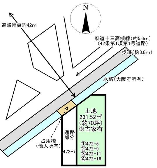 茨木市南目垣3丁目　売り土地