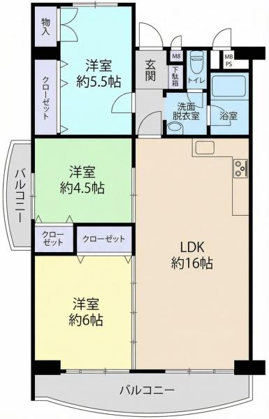 南茨木駅前ハイタウンH棟