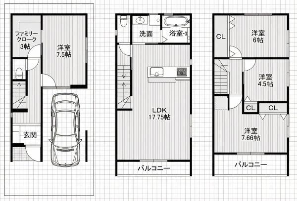 高槻市下田部町2丁目　新築戸建