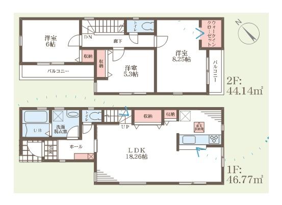茨木市上野町　新築戸建　4号棟