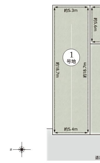 茨木市南安威2丁目　売り土地1号地