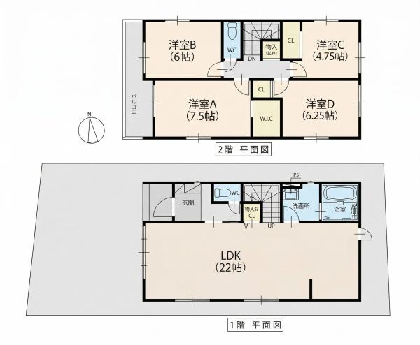 高槻市富田町5丁目　新築戸建　2号地
