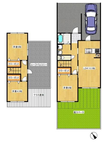茨木市山手台4丁目　中古テラス