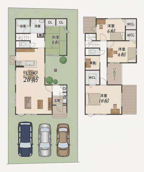 高槻市郡家本町　新築戸建　3号地