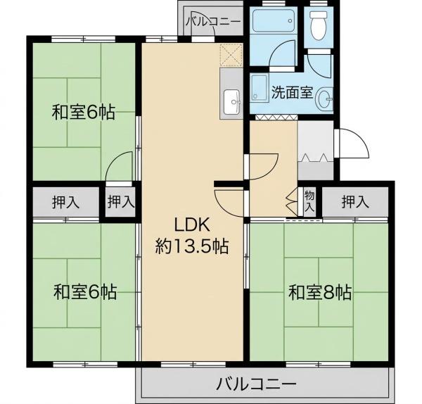 茨木郡山D住宅A14棟