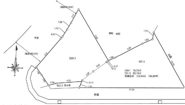 茨木市豊川５丁目の土地