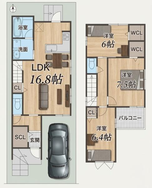 高槻市安岡寺町3丁目　新築戸建