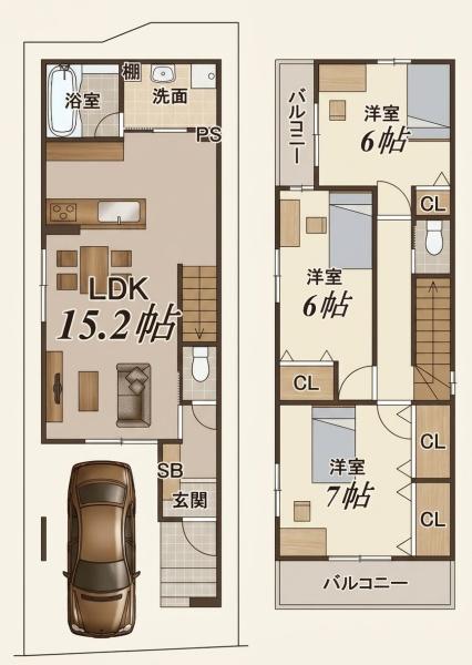 高槻市野田3丁目　新築戸建