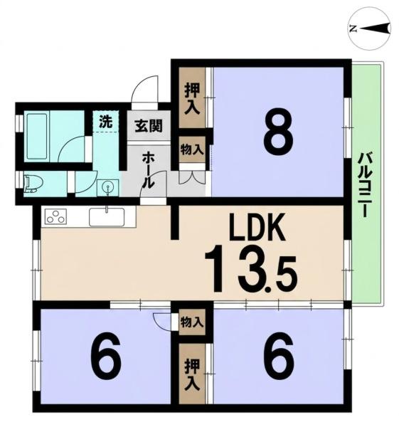 茨木郡山B住宅A-13棟